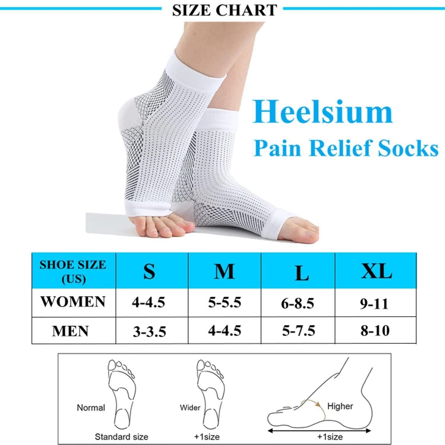 Neuropathy Socks for Women and Men for Relief Swollen Feet and Ankles